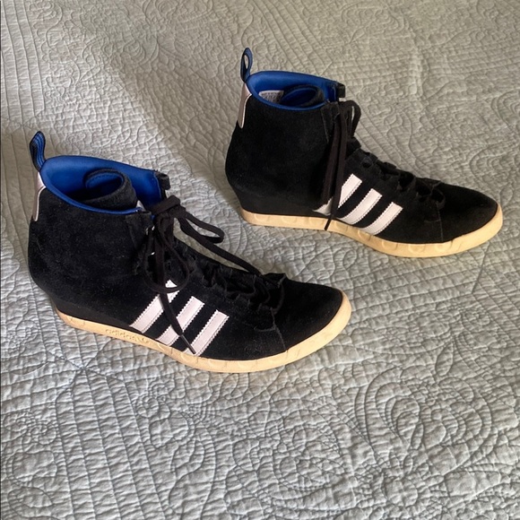 Adidas High-Top Wedges - Suede - Picture 2 of 8